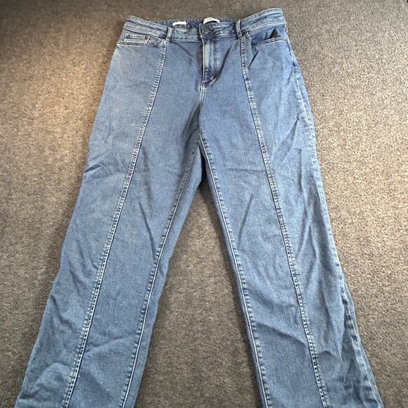 Ann Taylor Loft Women's Size 12  Curvy Straight Denim  Jeans - Picture 1 of 16